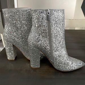 Brand new glitter booties